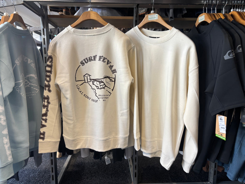Surf Fevah Off White Crewneck